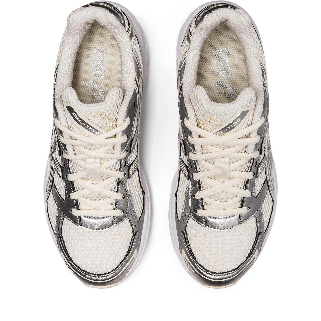 ASICS Women GEL-1130 Sportstyle Shoes in Cream/Pure Silver · v7