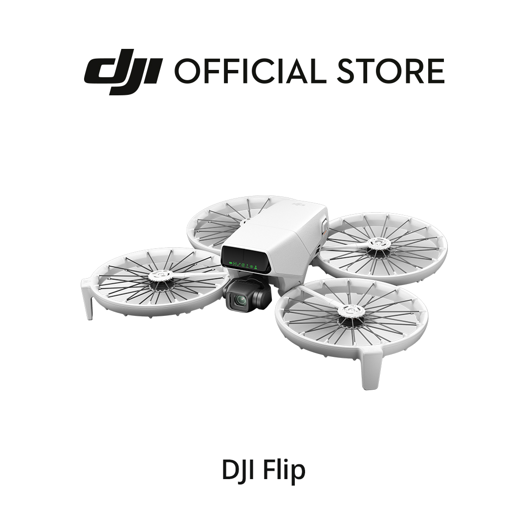 DJI Flip — Kameradrohne | 6 Aufnahmemodi | Unter 249 g | KI-Motivverfolgung | Faltbarer Propellerschutz