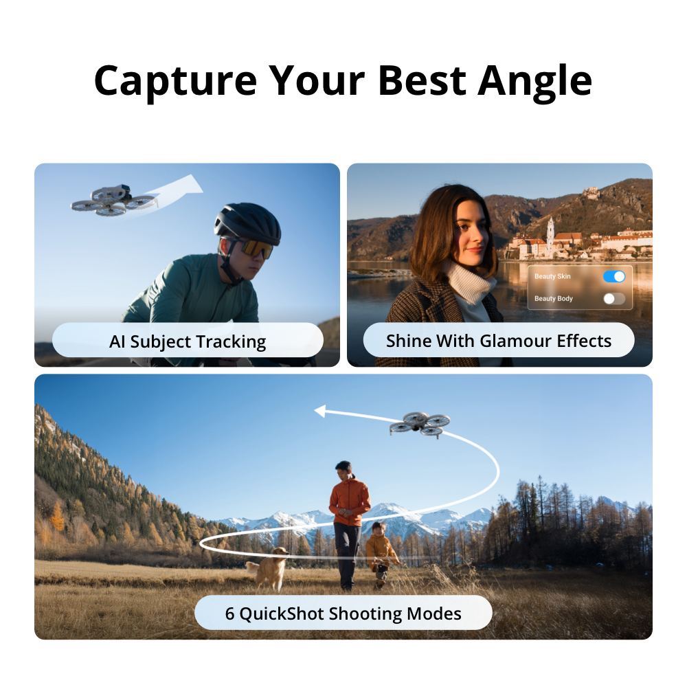 DJI Flip - Camera Drone | 6 Shooting Modes | Under 249g | AI Subject Tracking | Foldable Propeller Guard · v12