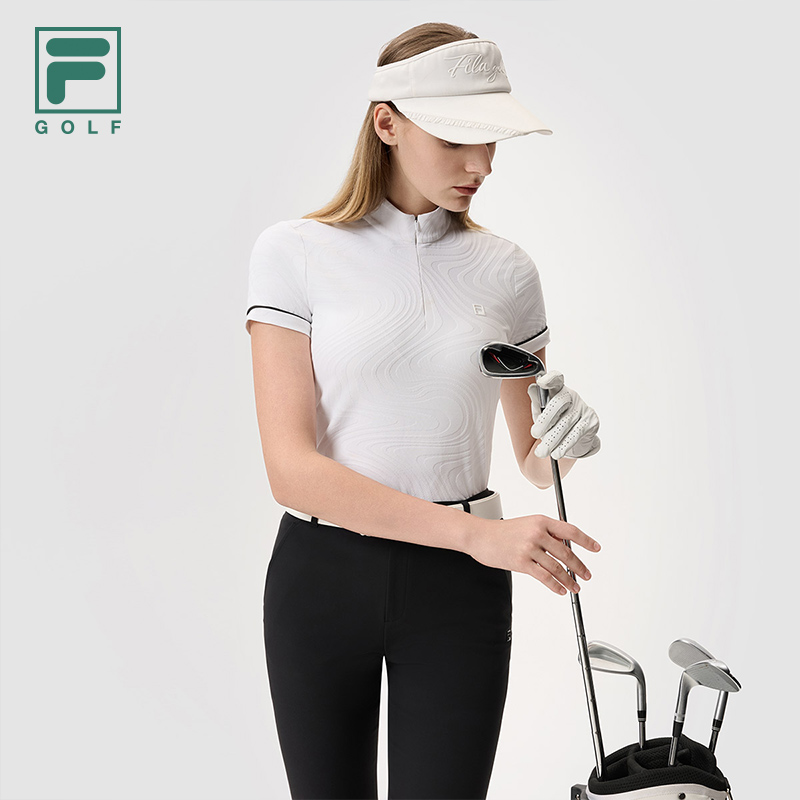 FILA CORE ATHLETICS GOLF MODERN FUSHION Women Short Sleeves T-Shirt (Black / White)