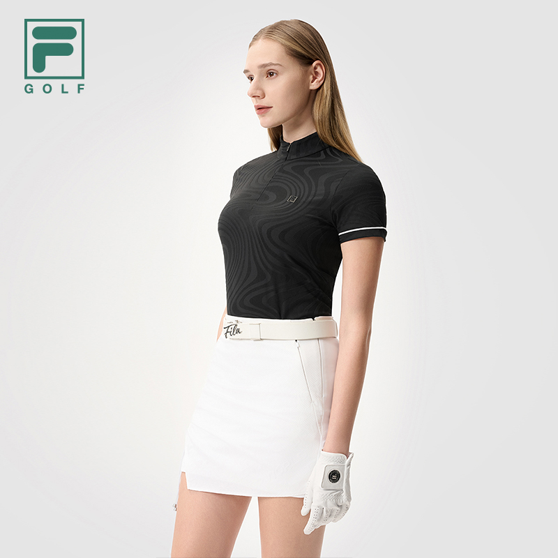 FILA CORE ATHLETICS GOLF MODERN FUSHION Women Short Sleeves T-Shirt (Black / White)