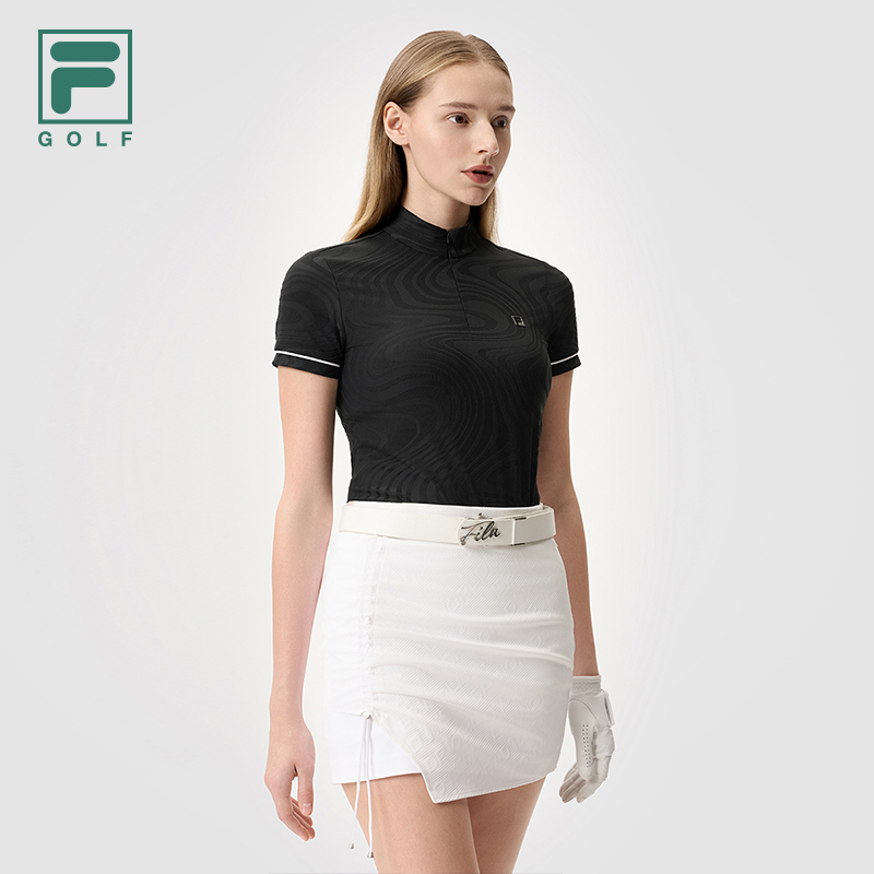 FILA CORE ATHLETICS GOLF MODERN FUSHION Women Short Sleeves T-Shirt (Black / White)