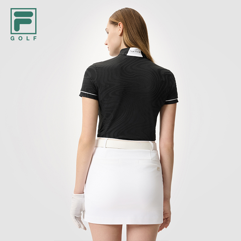 FILA CORE ATHLETICS GOLF MODERN FUSHION Women Short Sleeves T-Shirt (Black / White)