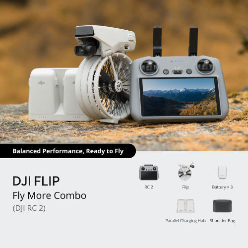 طائرة بدون طيار DJI Flip Camera 4K Video 6 أوضاع تصوير أقل من 249 جرامًا تتبع الذكاء الاصطناعي واقي مروحة قابل للطي