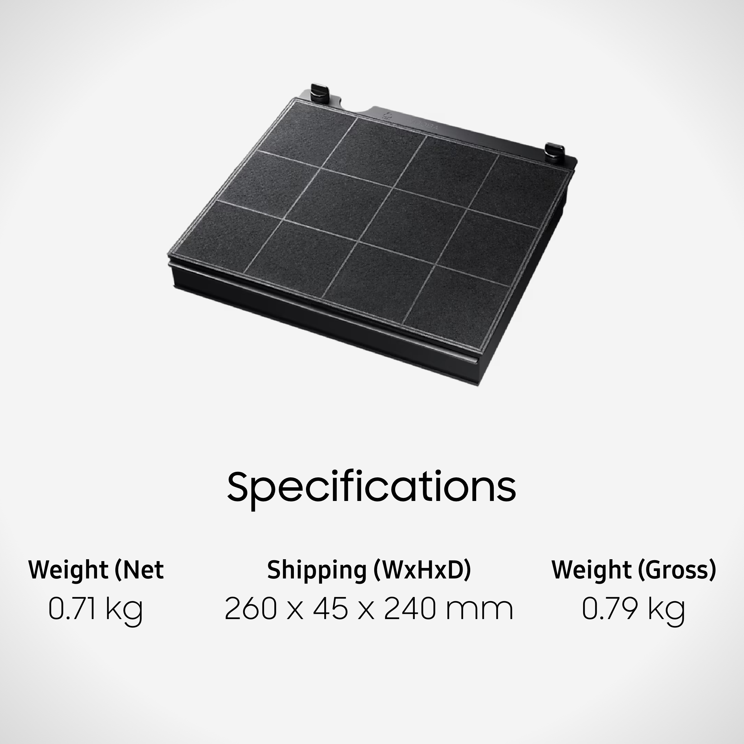 แผ่นกรองเครื่องดูดควันติดผนัง Samsung MA-CF541