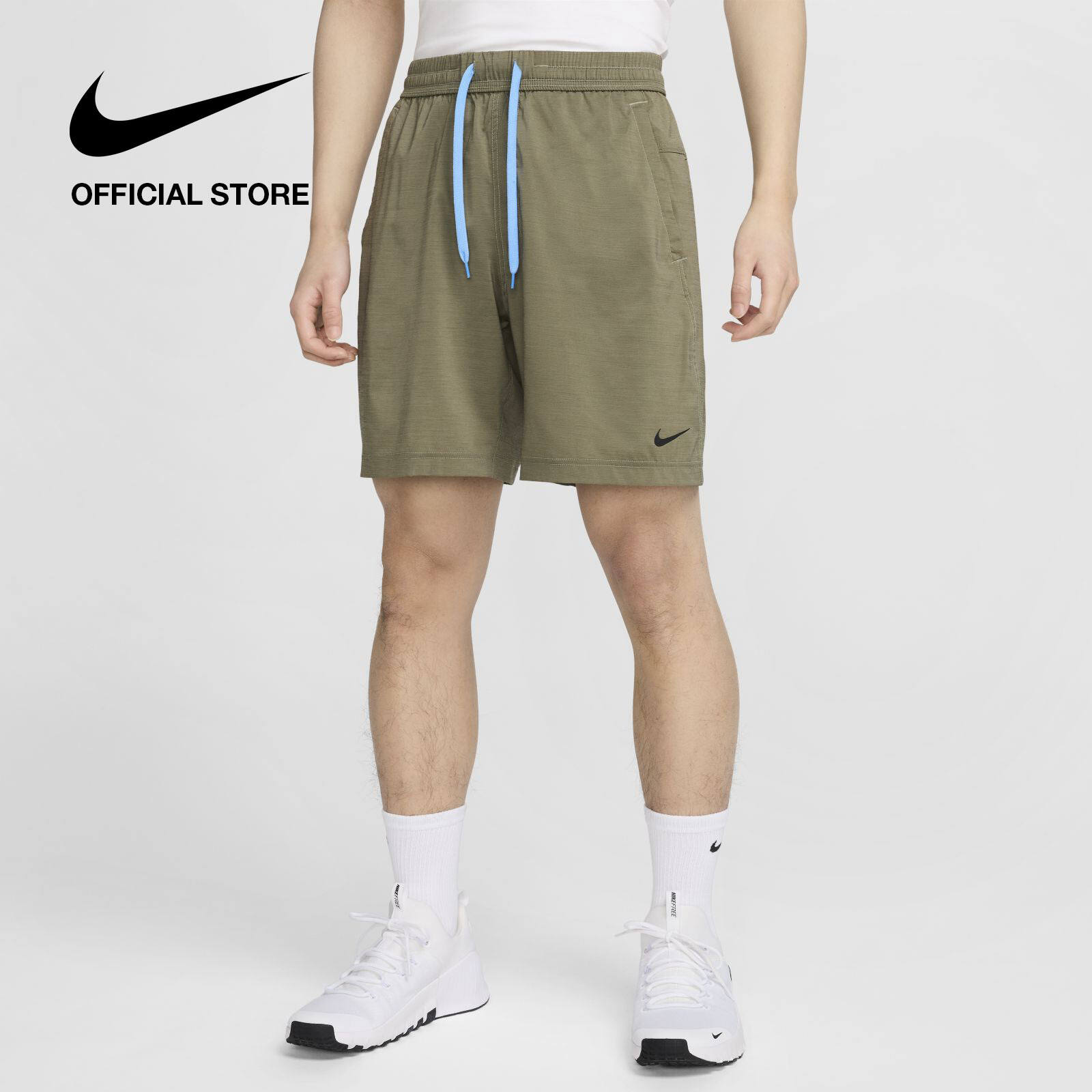 Nike Dri-Fit Men's Form 18cm (approx.) Unlined Versatile Shorts - Medium Olive · v3