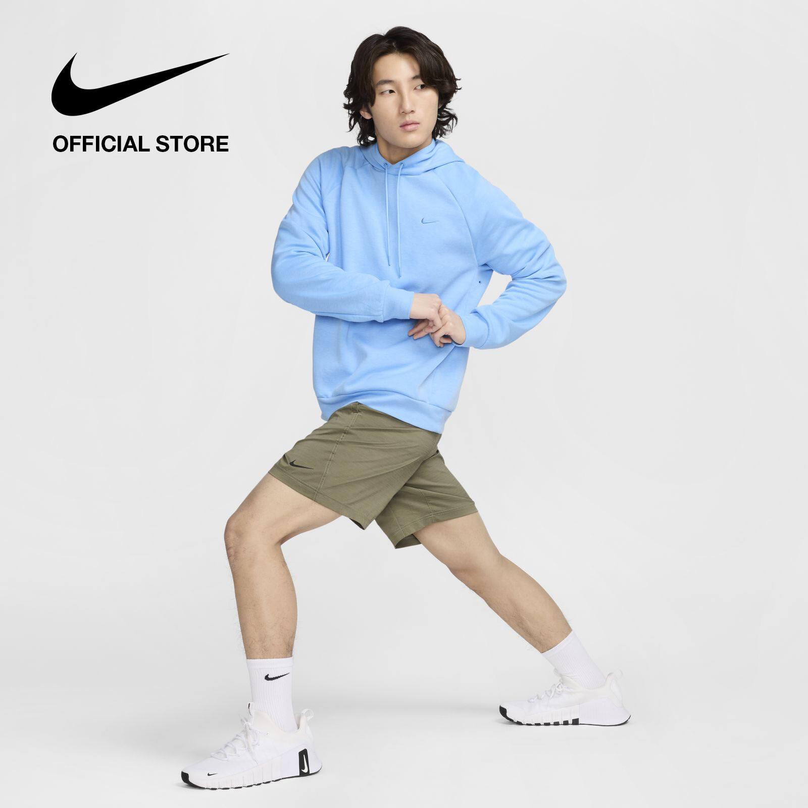 Nike Dri-Fit Men's Form 18cm (approx.) Unlined Versatile Shorts - Medium Olive · v3