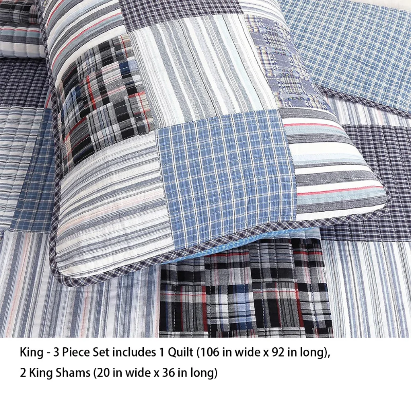 （Neues Produkt）Bettdecken-Set in Queen-Size-Größe, 3-teiliges Bettdecken-Set mit wendbarem Design für einen erholsamen Schlaf, weiche Bettwäsche