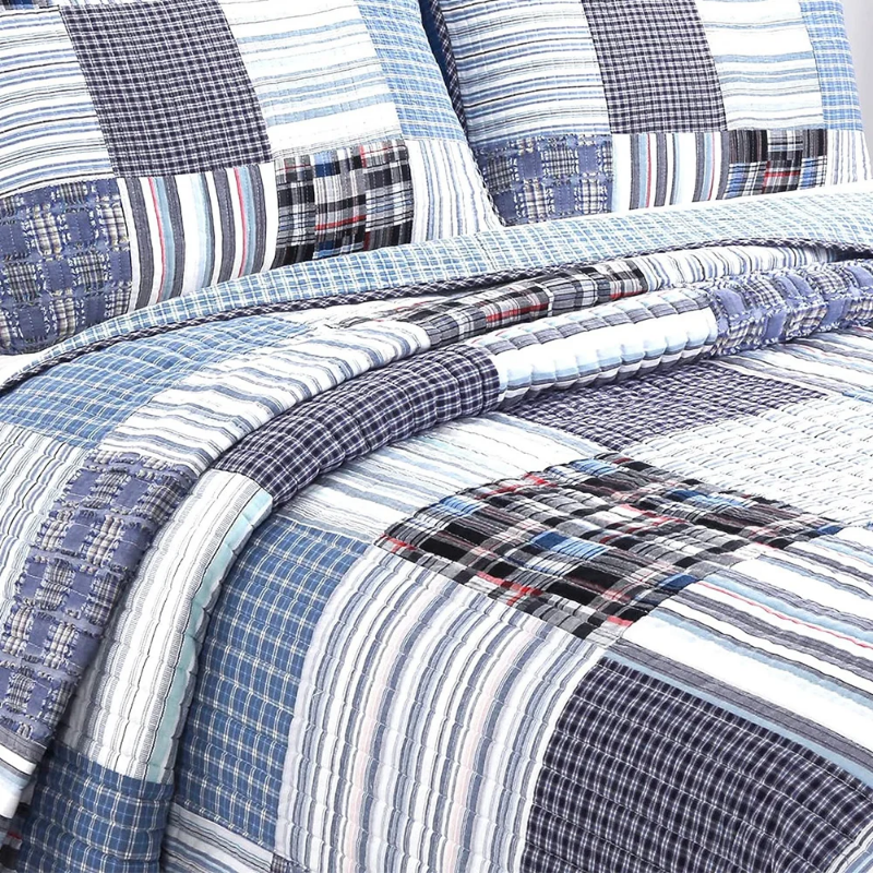 （Neues Produkt）Bettdecken-Set in Queen-Size-Größe, 3-teiliges Bettdecken-Set mit wendbarem Design für einen erholsamen Schlaf, weiche Bettwäsche