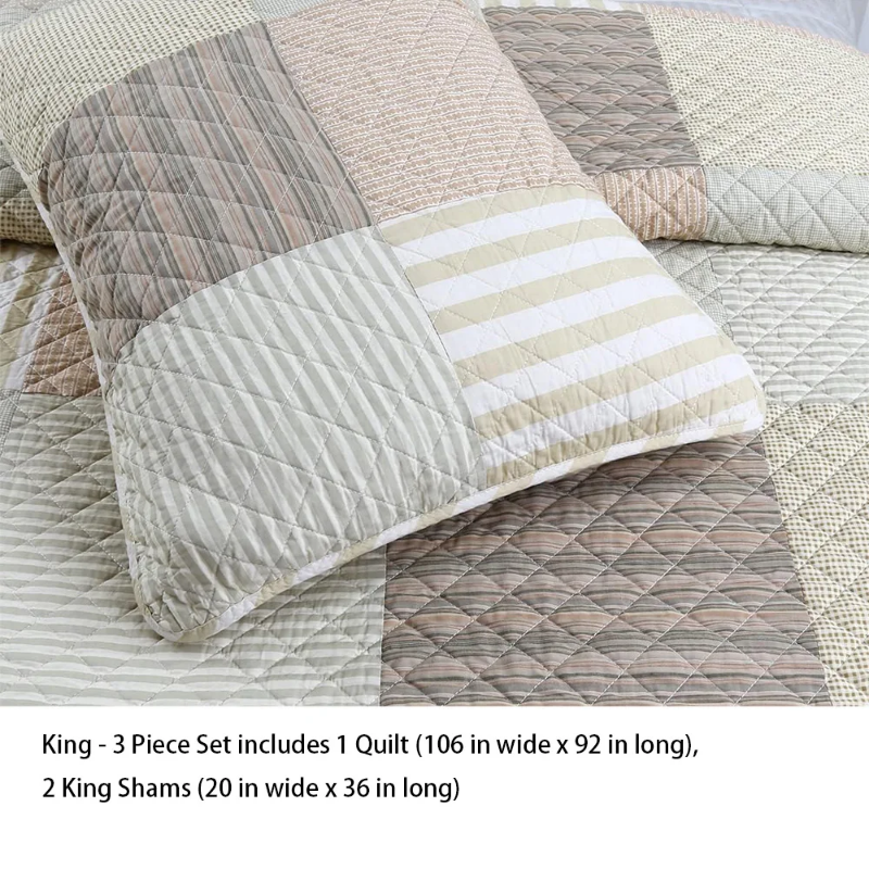 （Nieuw product）Dekbedset Queen Size, driedelige sprei met omkeerbaar ontwerp voor een geweldige nachtrust, zacht beddengoeddekbed