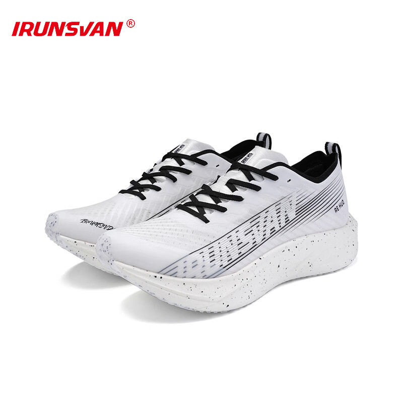 รองเท้าวิ่งมาราธอนระดับมืออาชีพ IRUNSVAN Heat 2.0 สำหรับผู้ชาย รองเท้ากีฬาคาร์บอนไฟเบอร์แบบเต็มเท้า รองเท้าผู้หญิง รองเท้าฝึกซ้อมวิ่งระยะไกลที่ระบายอากาศได้ดีและดูดซับแรงกระแทกได้ดี น้ำหนักเบาพิเศษ 24066
