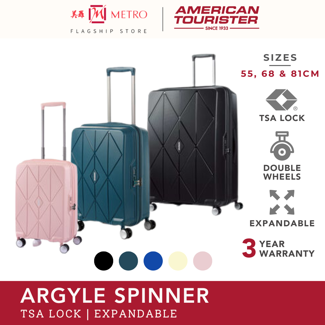 American Tourister Argyle TSA Lock Luggage (55/68/81cm)