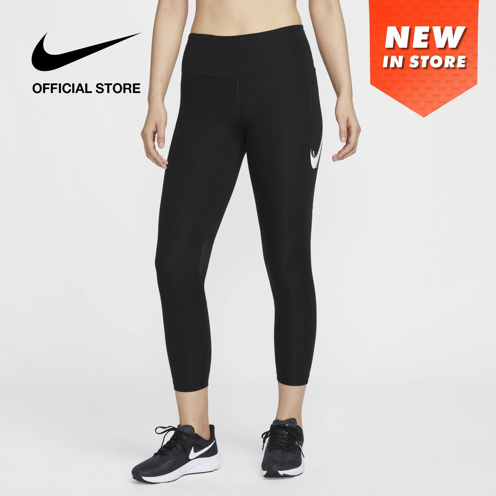 Nike Dri-Fit Kadın Orta Bel 7/9 Tayt - Siyah