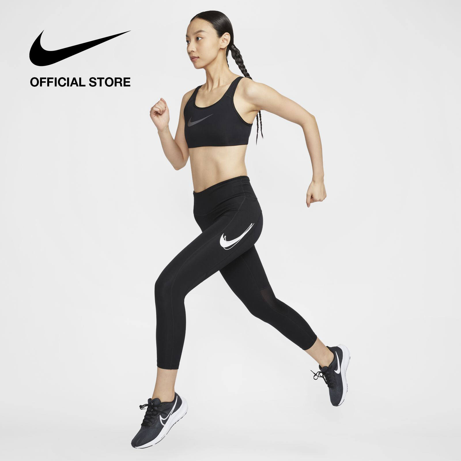 Nike Dri-Fit Kadın Orta Bel 7/9 Tayt - Siyah
