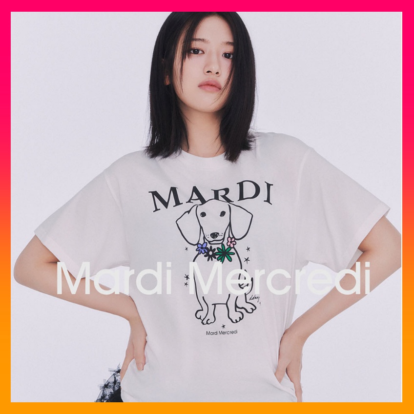 [IVE AnYujin PICK / 4 FIT] ÁO PHÔNG MARDI MERCREDI SWING THE TAIL DDANH HIỆU HOA ĐA MÀU (2025Mới)