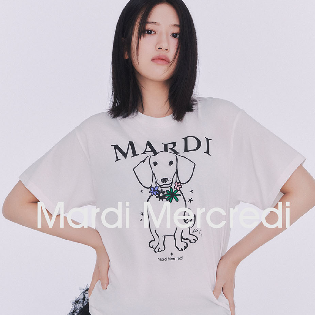 [IVE AnYujin PICK / 4 FIT] ÁO PHÔNG MARDI MERCREDI SWING THE TAIL DDANH HIỆU HOA ĐA MÀU (2025Mới)