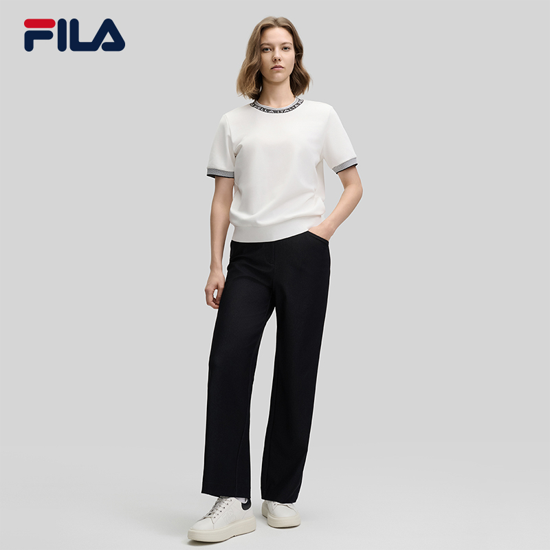 FILA CORE LIFESTYLE EMERALD FANCY BRERA Women Short Sleeve T-shirt (White)