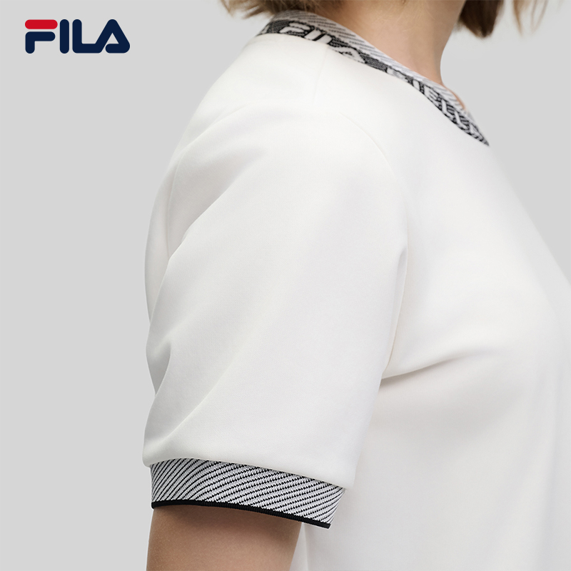 FILA CORE LIFESTYLE EMERALD FANCY BRERA Women Short Sleeve T-shirt (White)