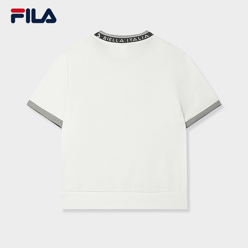 FILA CORE LIFESTYLE EMERALD FANCY BRERA Women Short Sleeve T-shirt (White)