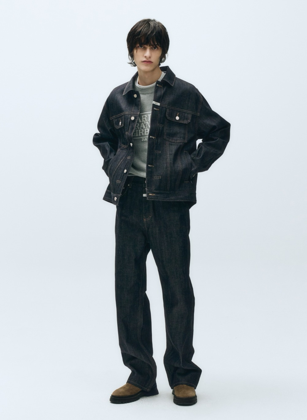 Pantaloni in denim grezzo MARITHE FRANCOIS GIRBAUD M - Blu scuro (2025 NUOVI)