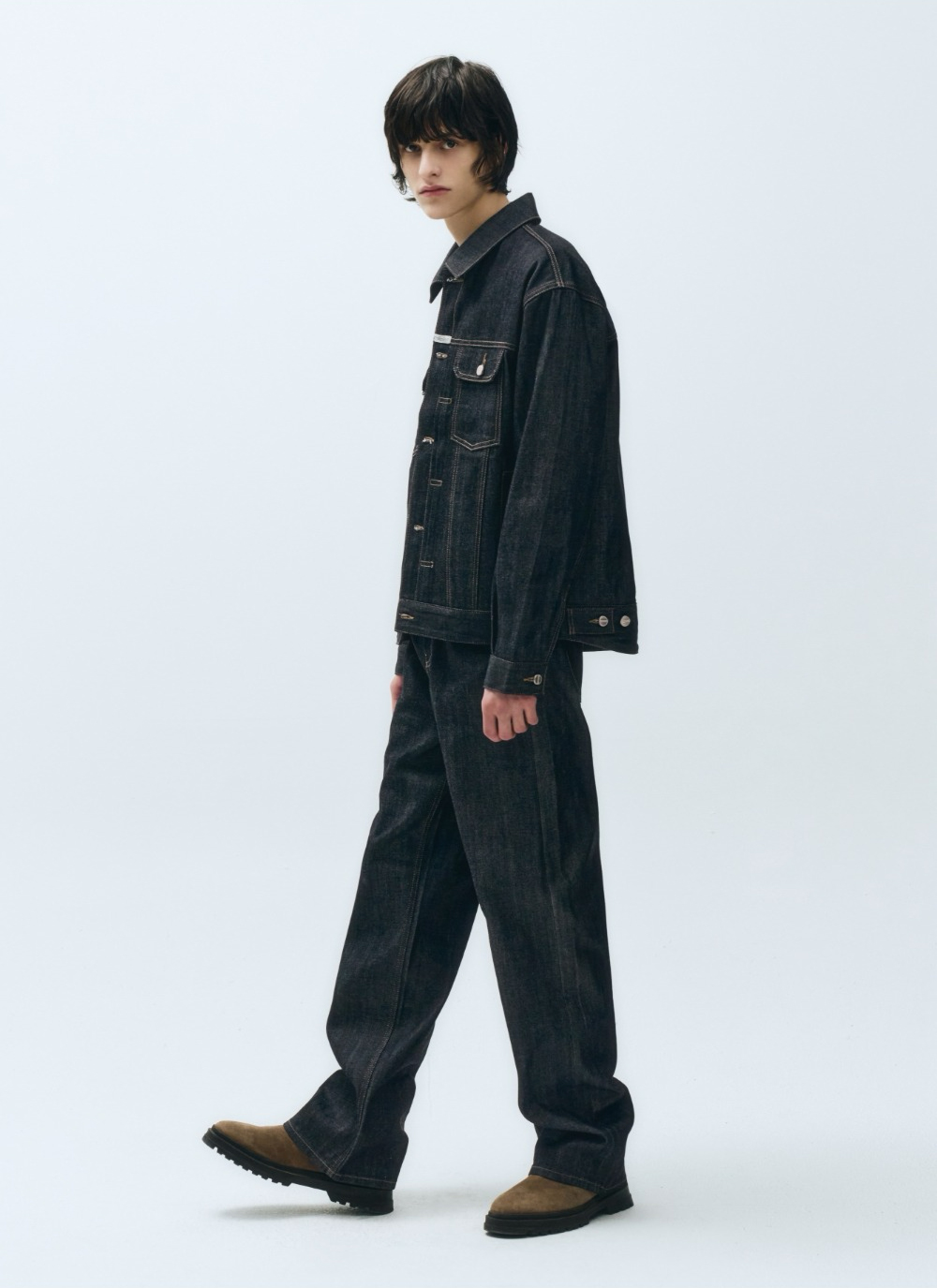 Pantaloni in denim grezzo MARITHE FRANCOIS GIRBAUD M - Blu scuro (2025 NUOVI)