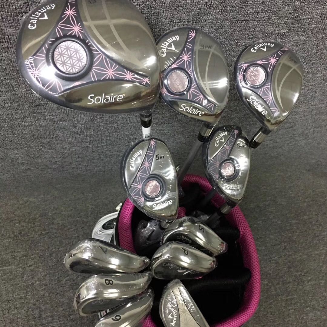 Callaway Solaire New Golf Club Set for Women Driver+3FW+5FW+Hybrid+Putter+Irons Golf Club Set Complete Set with Bag for Beginner