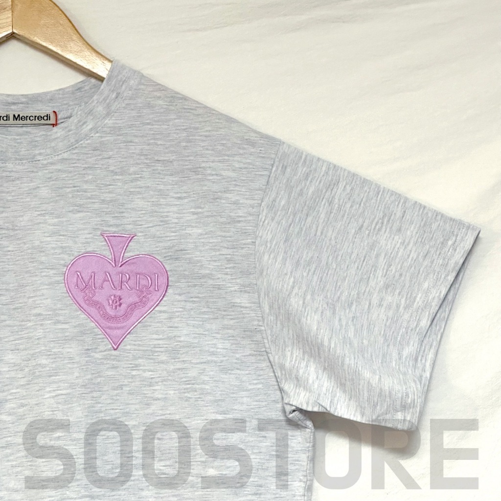 MARDI MERCREDI SATIN SPADE T SHIRT