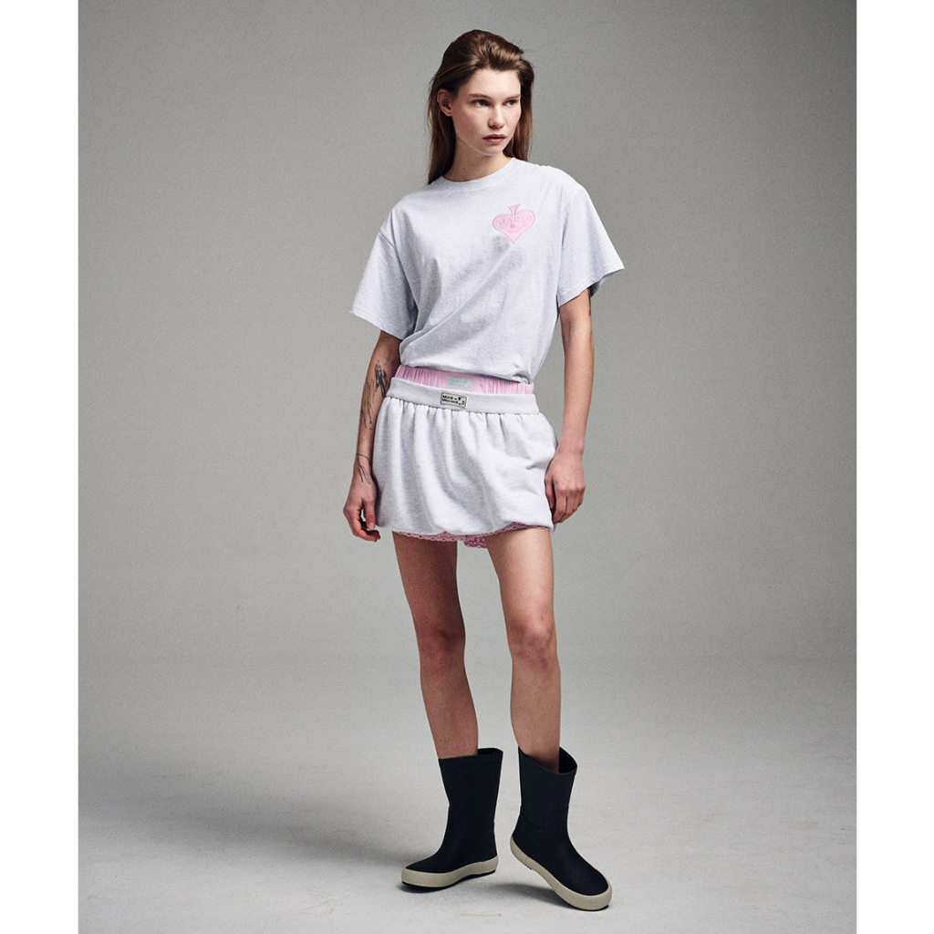 MARDI MERCREDI SATIN SPADE T SHIRT
