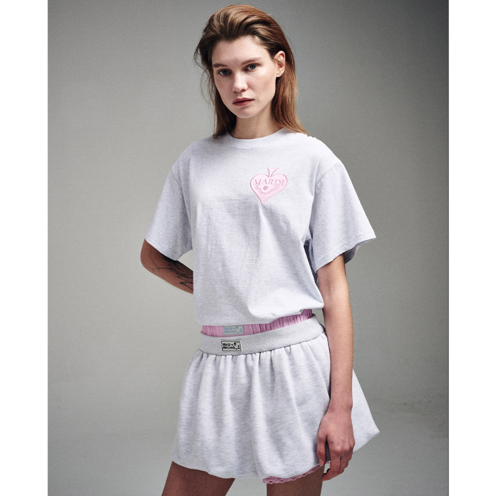 MARDI MERCREDI SATIN SPADE T SHIRT