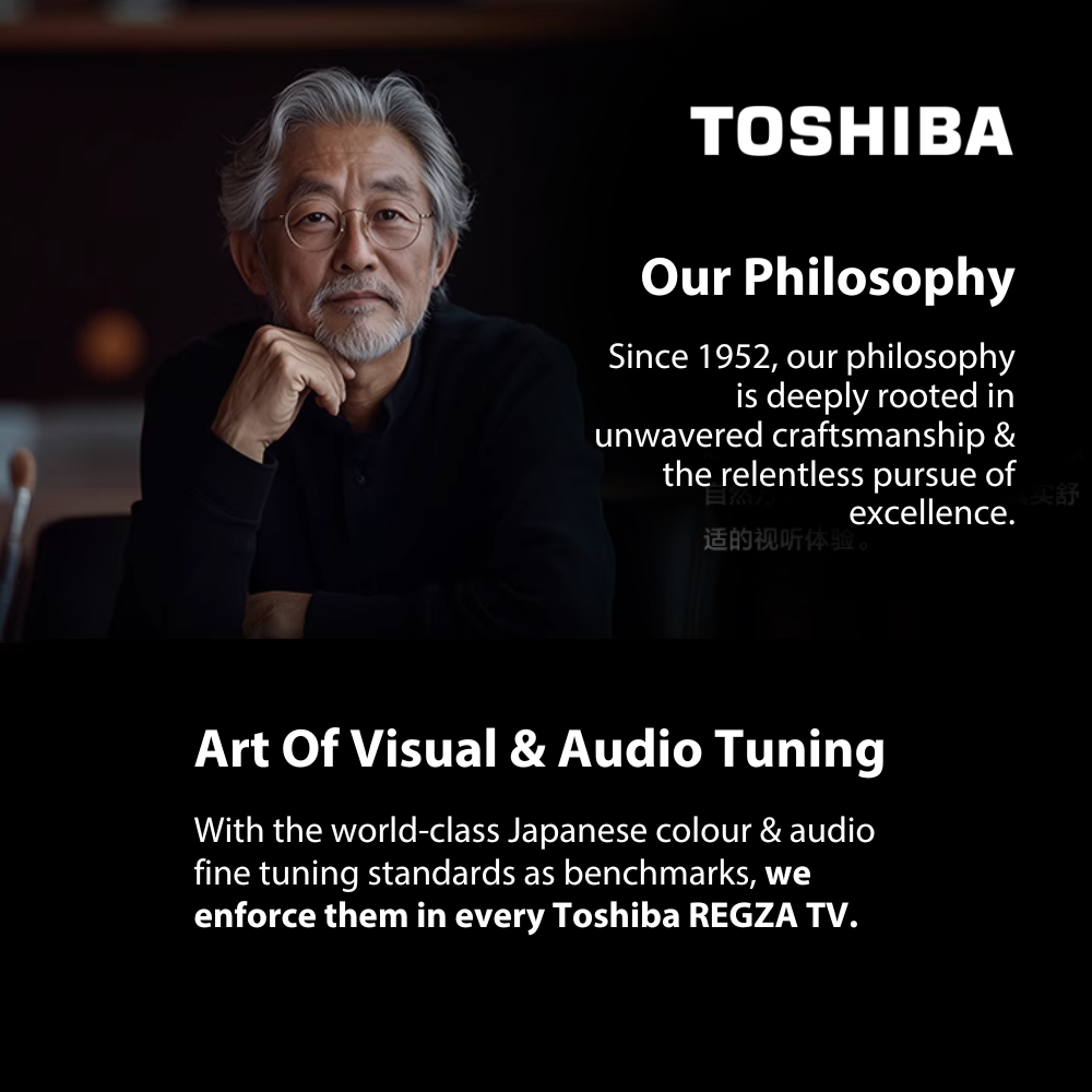 Toshiba E330 43/55/65/75 Inch 4K UHD Smart TV | Dolby Vision & Atmos | REGZA engine | 4K AI Upscale