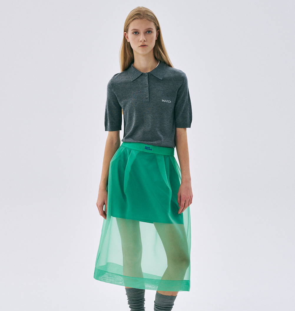 CHEMISE SLIM EN TRICOT MARDI MERCREDI PIQUET (Nouveauté 2025)