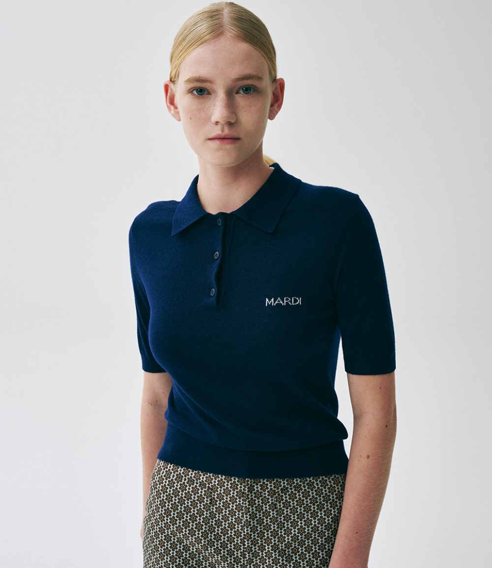 CHEMISE SLIM EN TRICOT MARDI MERCREDI PIQUET (Nouveauté 2025)