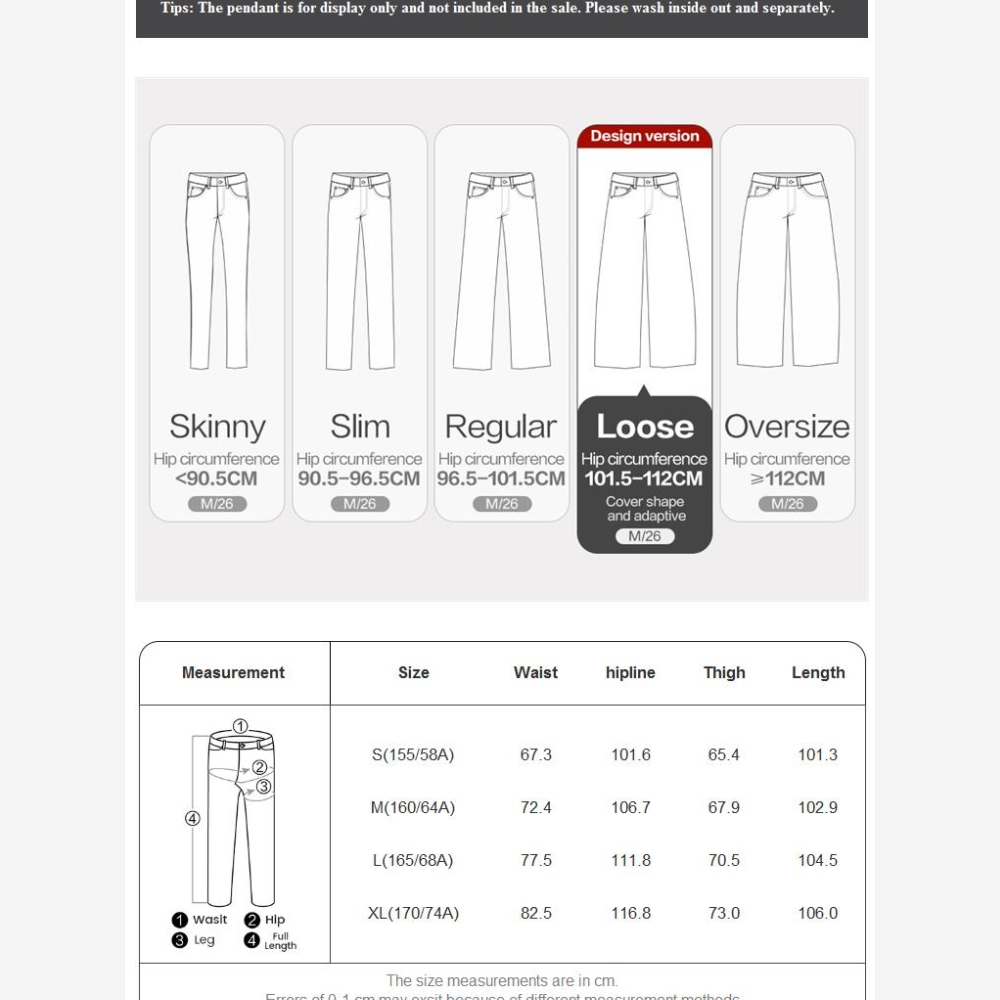 Giordano Women Retro washed high waist wide leg denim pants Free Shipping 18415506 · v2