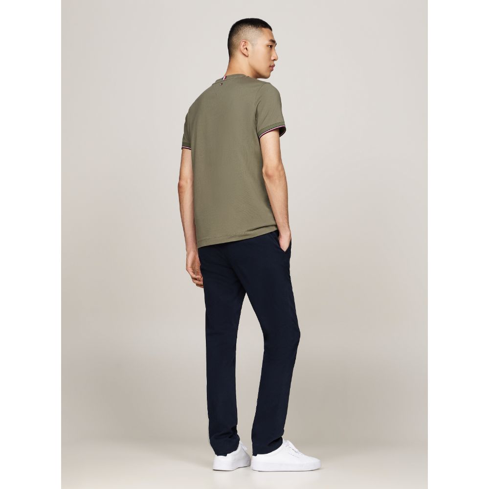 TOMMY HILFIGER Tipped Cuff Slim Fit T-Shirt Men  Slim Fit