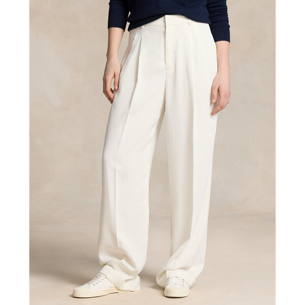Polo Ralph Lauren Women Pleated Straight-Leg Pant