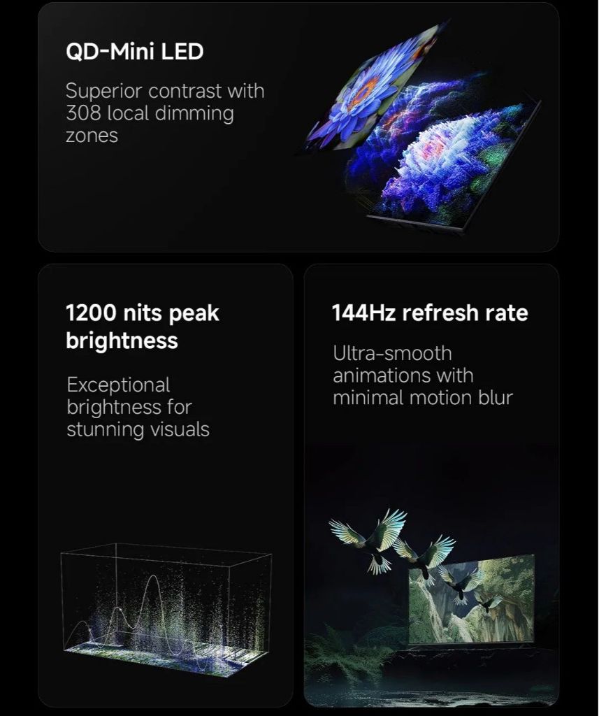 【New Launch】Xiaomi TV S Mini LED Series 2025 | 55"|65"|75"| QD-Mini Led | 4K 120Hz | Google TV · v5