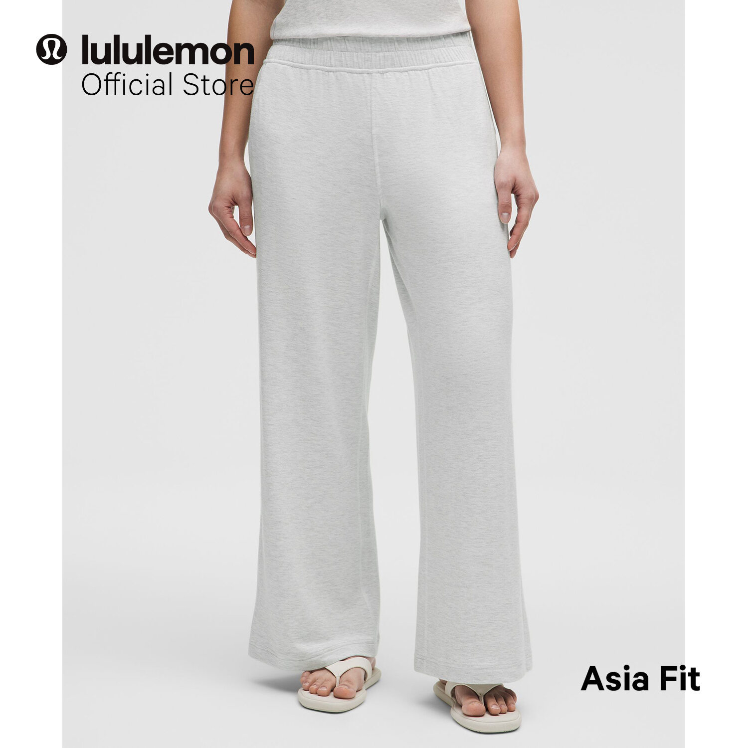 Lululemon BeCalm Damenhose mit mittlerem Bund und weitem Bein — Asiatische Passform