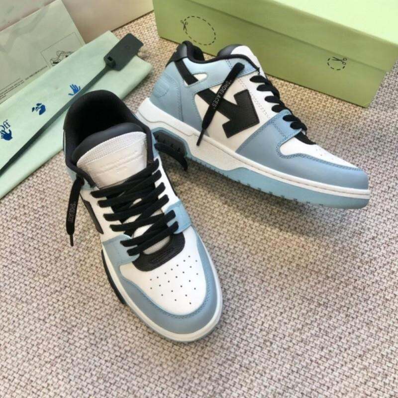Off-White Thick-Heeled Casual Sports Shoes Unisex Fashionable Leisure Sneakers Luxury Women's Flat Footwear round Toe Mesh Inner · v10