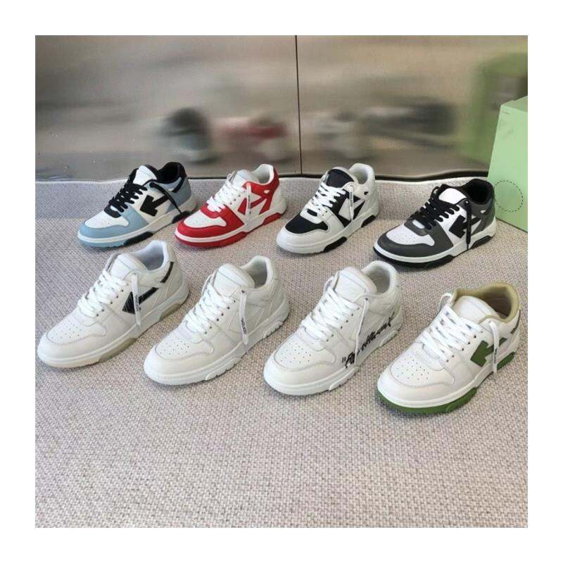 Off-White Thick-Heeled Casual Sports Shoes Unisex Fashionable Leisure Sneakers Luxury Women's Flat Footwear round Toe Mesh Inner · v10