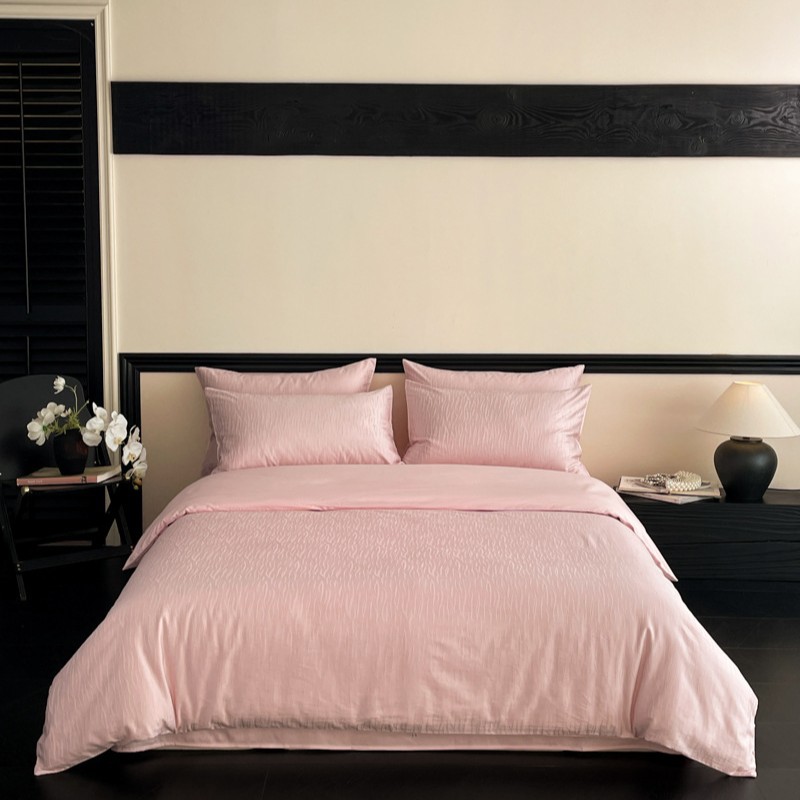 Class A High-end Lenzing Tencel Cotton Satin Jacquard Four-piece Set Light Luxury Bed Sheet Quilt Cover Bed Sheet E-commerce Wholesale live broadcast