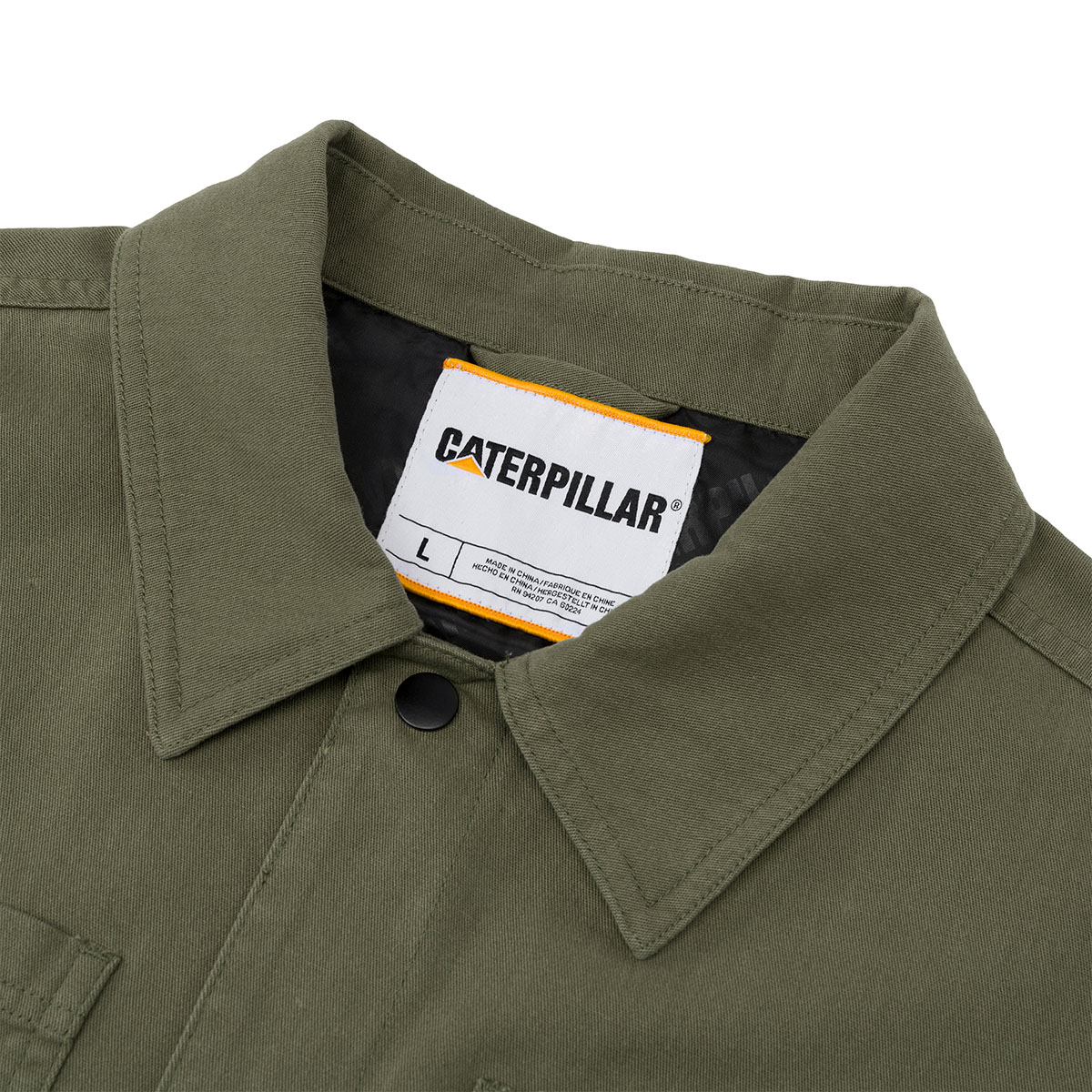 Caterpillar Men's Snap Front Coach Jacket - Dusty Olive (4040187-18-0515) · v4