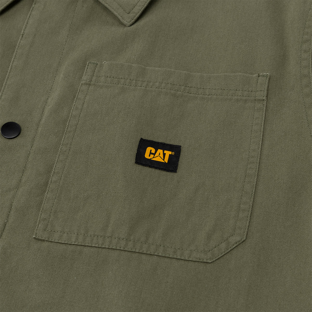 Caterpillar Men's Snap Front Coach Jacket - Dusty Olive (4040187-18-0515) · v4