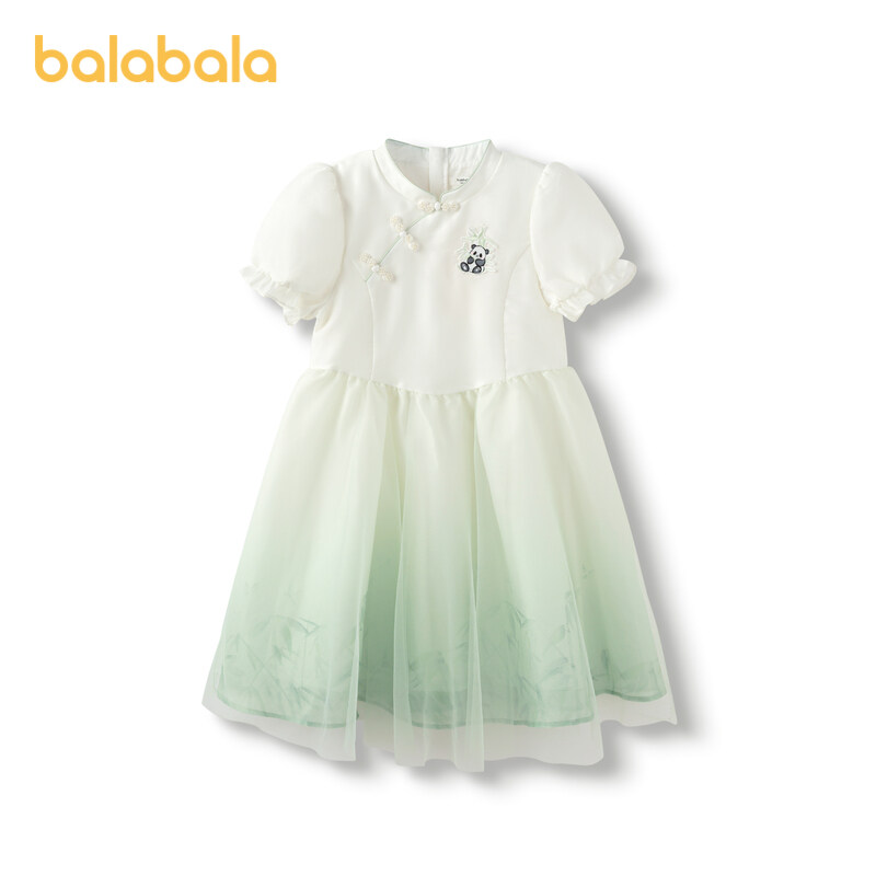 robe balabala pour enfants, nouveaux vêtements d'été 2025, grande robe pour enfants et filles, robe en mousseline de style traditionnel à manches bouffantes