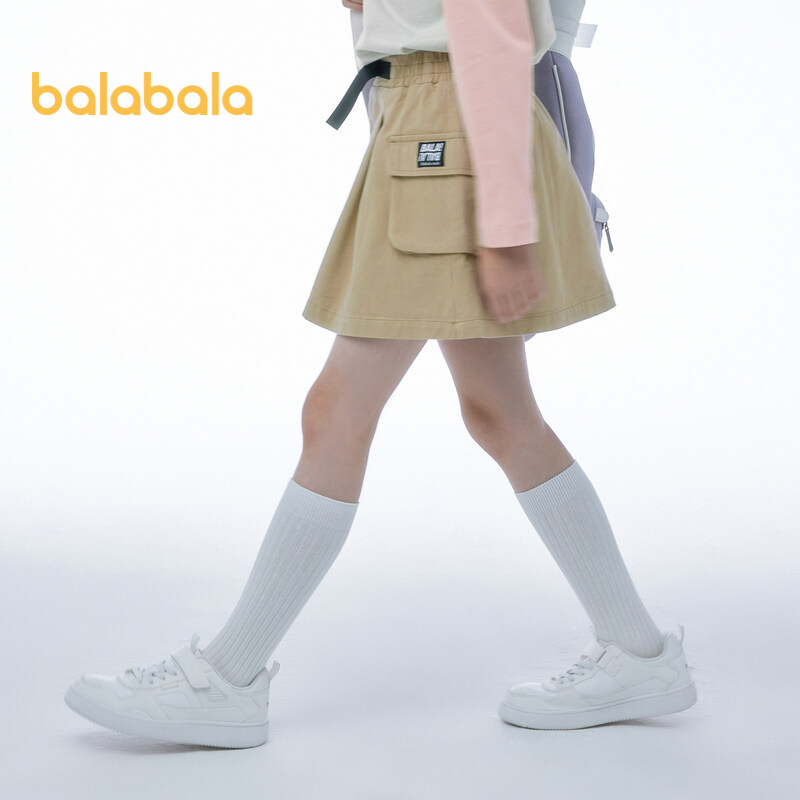 balabala Children Skirt Girl Skirt Summer 2025 New Short Half Skirt Outdoor Style Cotton Fashion Trendy · v4