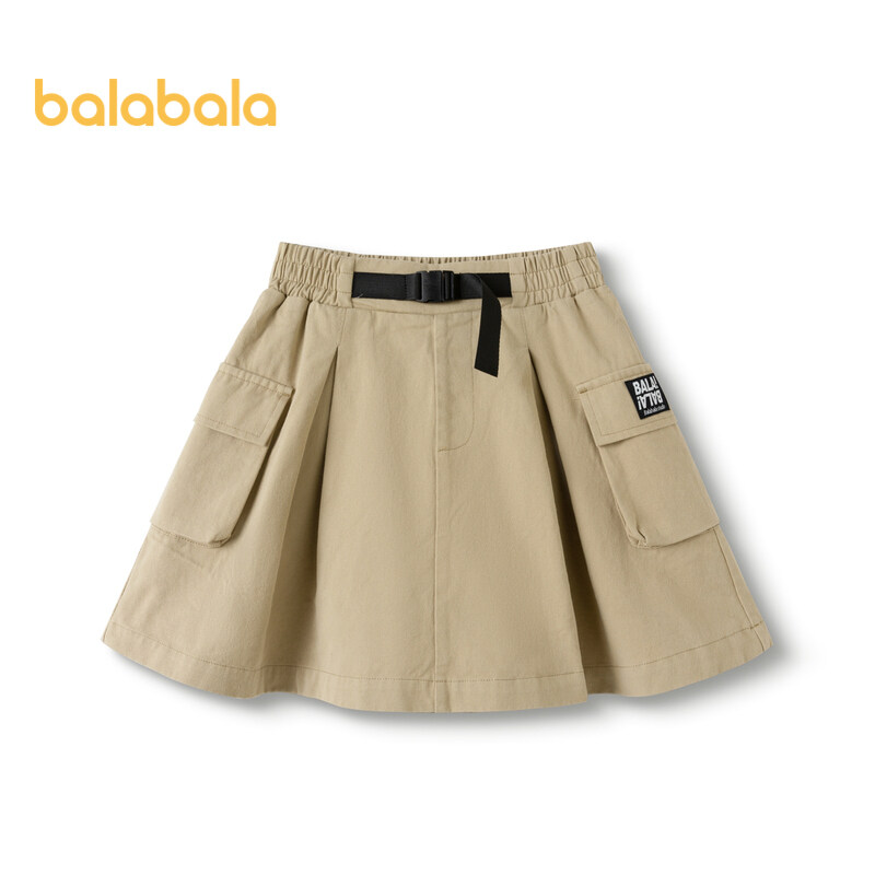 balabala Children Skirt Girl Skirt Summer 2025 New Short Half Skirt Outdoor Style Cotton Fashion Trendy · v4