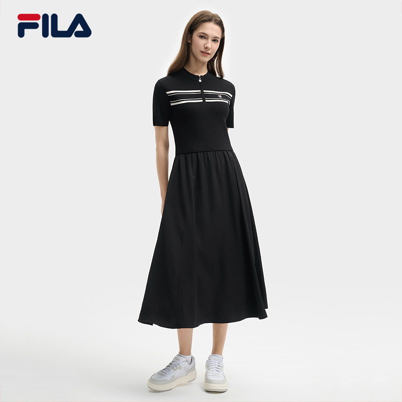 FILA CORE LIFESTYLE HERITAGE SPRING IMAGINATION Women Dress (Black) · v2