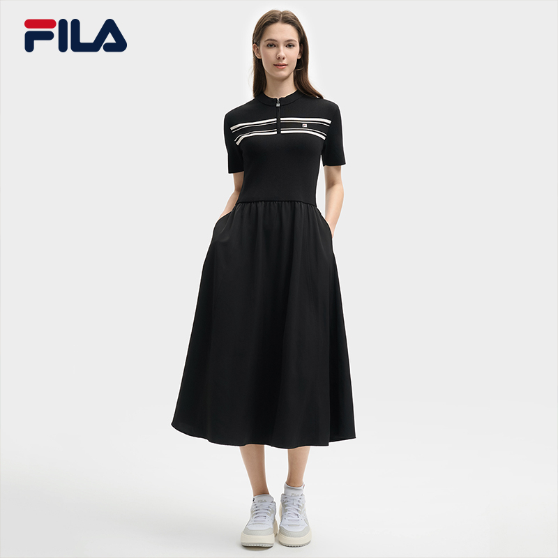FILA CORE LIFESTYLE HERITAGE SPRING IMAGINATION Women Dress (Black) · v2