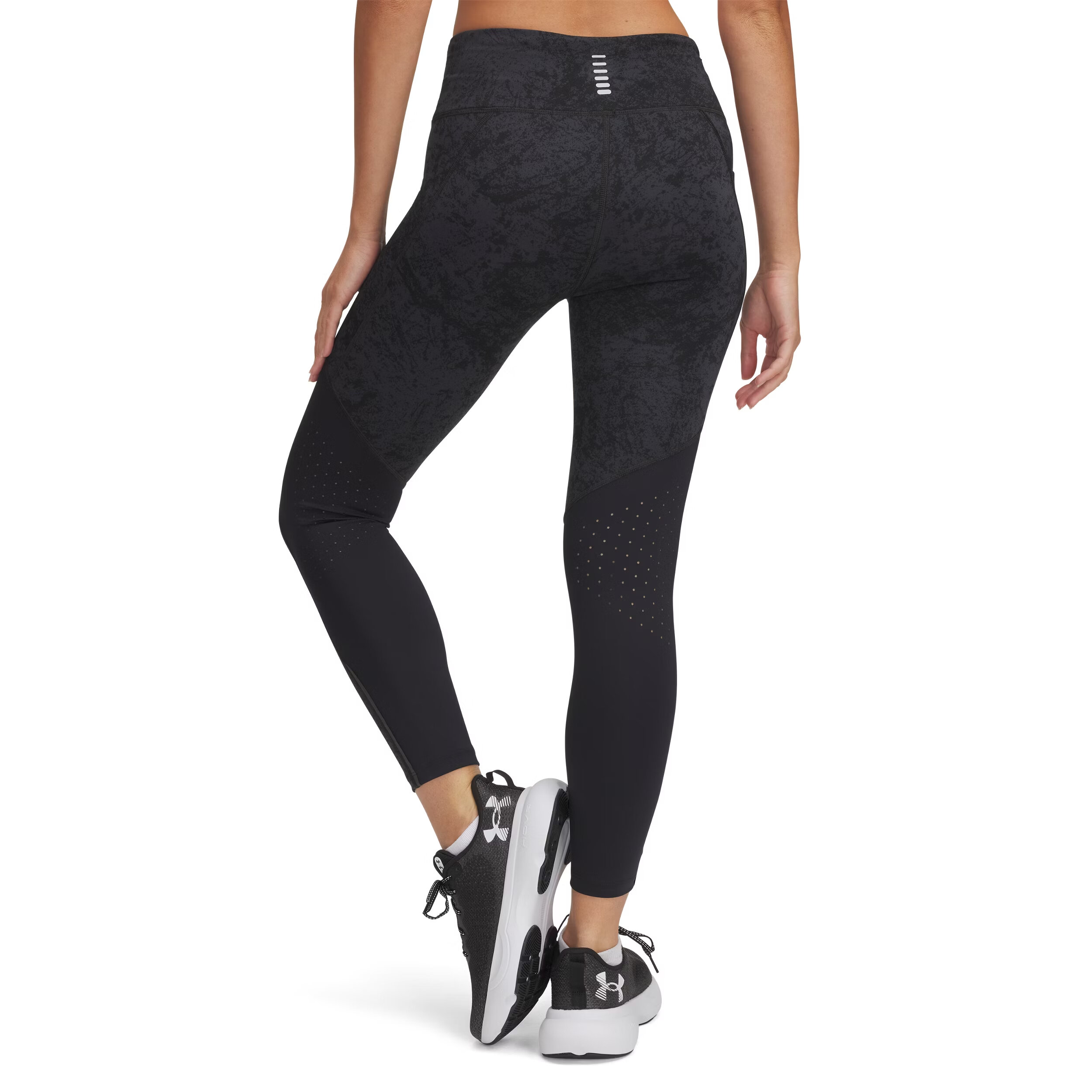 กางเกงรัดรูปขาสั้นพิมพ์ลาย UA Fly Fast 3.0 สำหรับผู้หญิง จาก Under Armour - สีดำ (007)