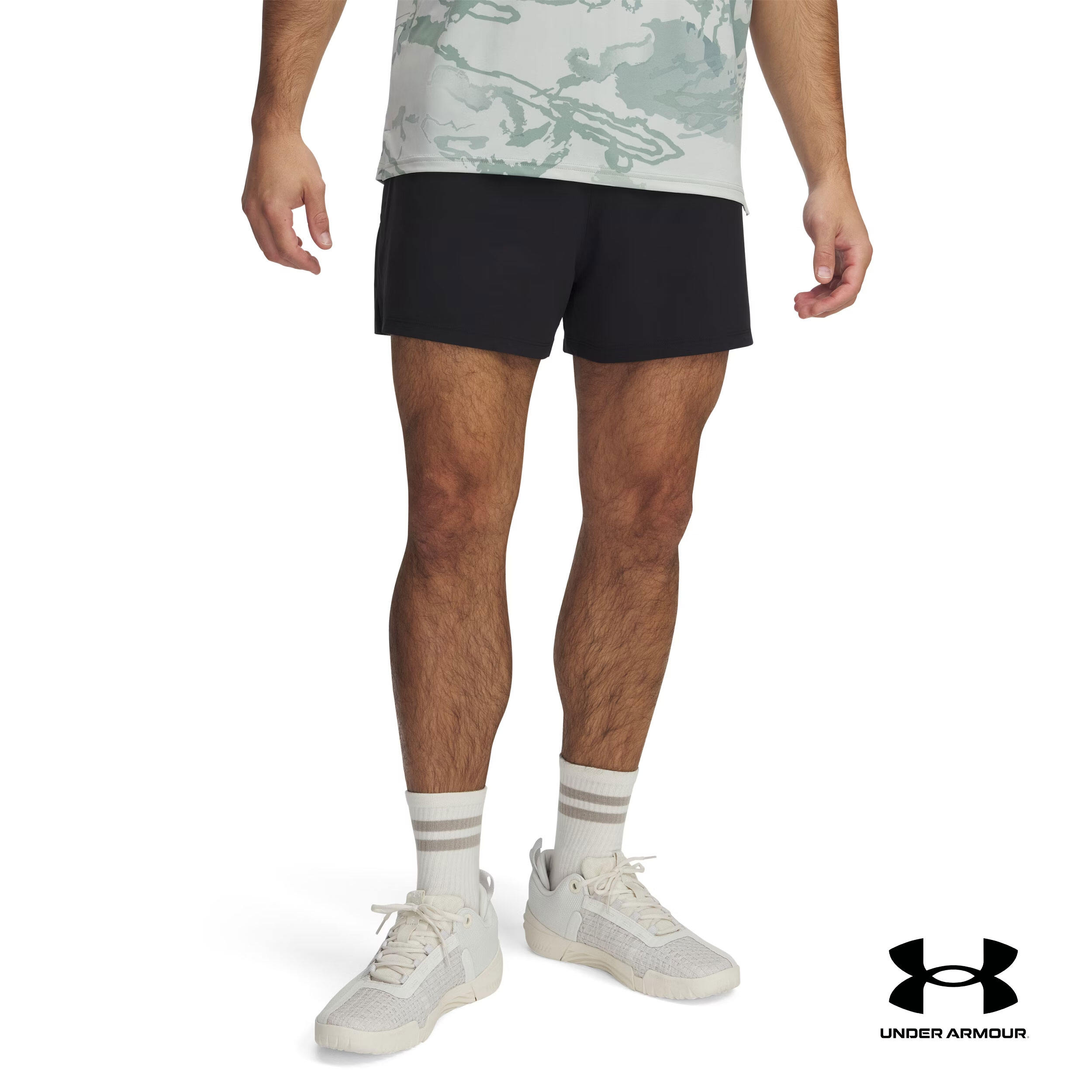 Under Armour Men's UA Meridian Woven 4" Shorts - BLACK (001) · v4