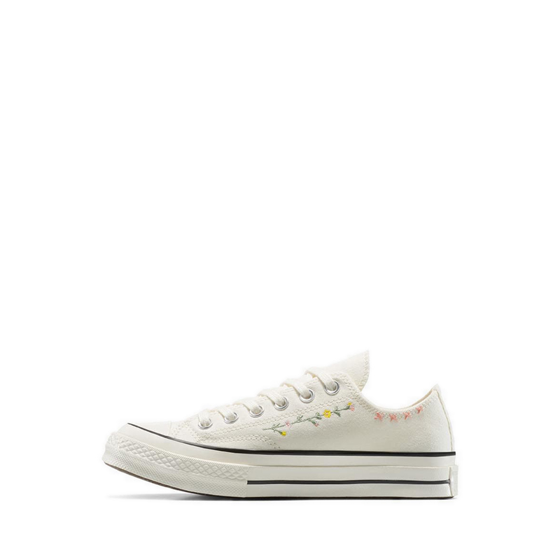 Sneakers da donna Converse Chuck 70 Embroidered Flowers - Egret/Fresh Yellow/Sugar Berry